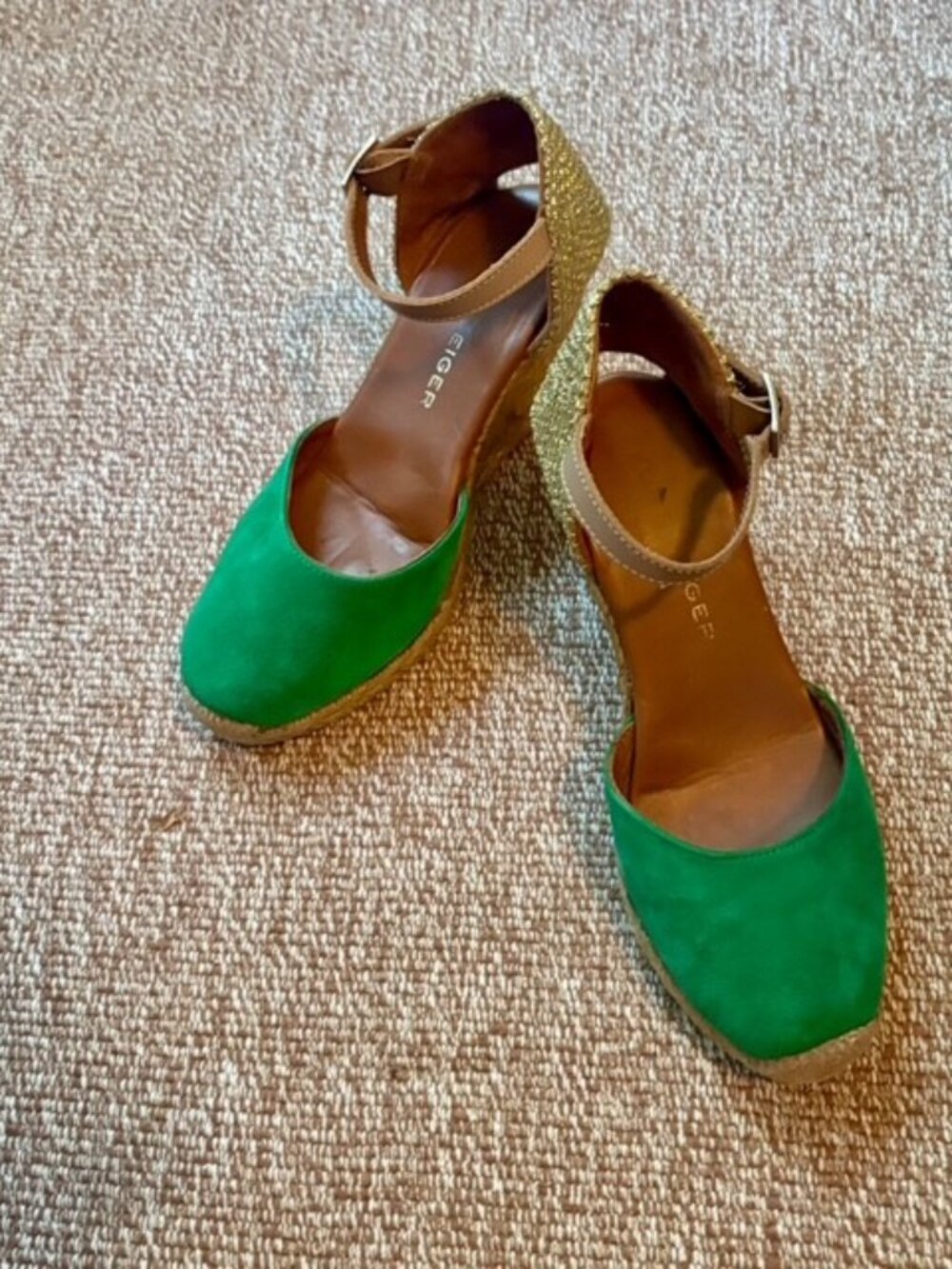 "Kurt Geiger" Espadrilles - Emrald green 6.5